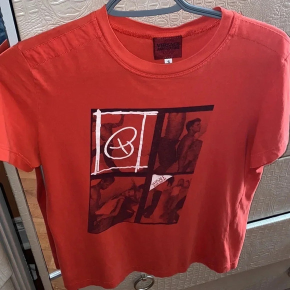 Versace couture Y2K graphic T-shirt S - Picture 1 of 10